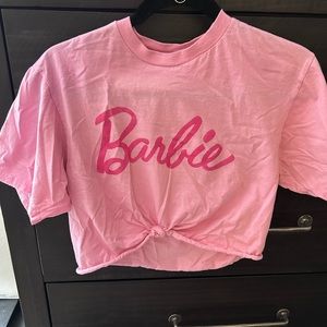 Custom Cropped Barbie T Shirt